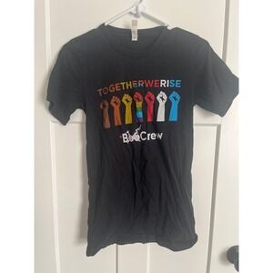 Bella Canvas Together We Rise Graphic T-Shirt Black XS BOD Crew Unity Tee